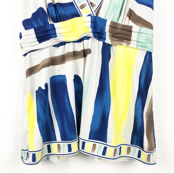 BCBGMaxazria Multicolor Abstract Print Top - Picture 8 of 12